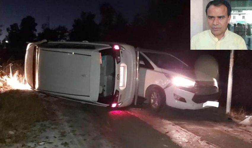 Health Minister Car Accident : కారు బోల్తా..ఆరోగ్యశాఖ మంత్రికి గాయాలు Health Minister Car Accident : కారు బోల్తా..ఆరోగ్యశాఖ మంత్రికి గాయాలు