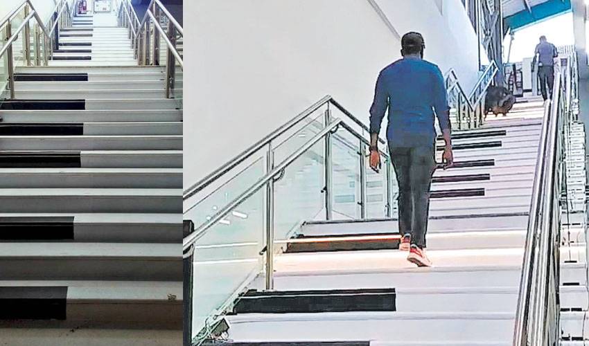 Musical Stairs At Kochi Metro Station
