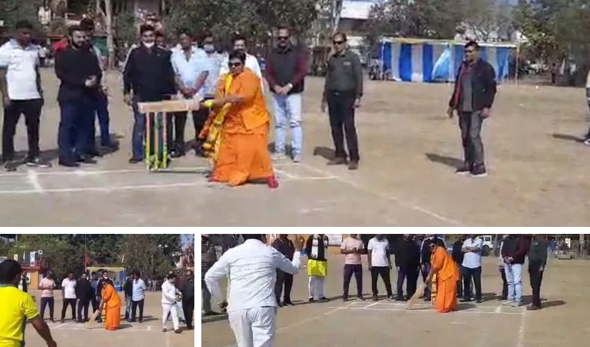 Bhopal : అనారోగ్యం కారణాలతో బెయిల్…క్రికెట్ ఆడిన వీల్ఛైర్ ఎంపీ ప్రగ్యాసింగ్ Bhopal : అనారోగ్యం కారణాలతో బెయిల్…క్రికెట్ ఆడిన వీల్ఛైర్ ఎంపీ ప్రగ్యాసింగ్