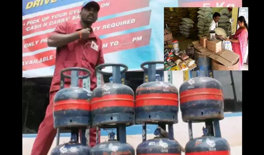 5 KG LPG Cylinders : రేషన్ దుకాణాల్లో మినీ ఎల్పీజీ సిలిండర్లు కొనుక్కోవచ్చు 5 KG LPG Cylinders : రేషన్ దుకాణాల్లో మినీ ఎల్పీజీ సిలిండర్లు కొనుక్కోవచ్చు