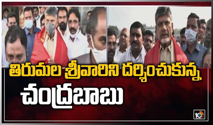 తిరుమల శ్రీవారిని దర్శించుకున్న చంద్రబాబు
