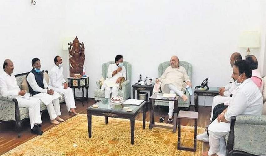 Telangana Bjp Leaders Meet Amit Shah