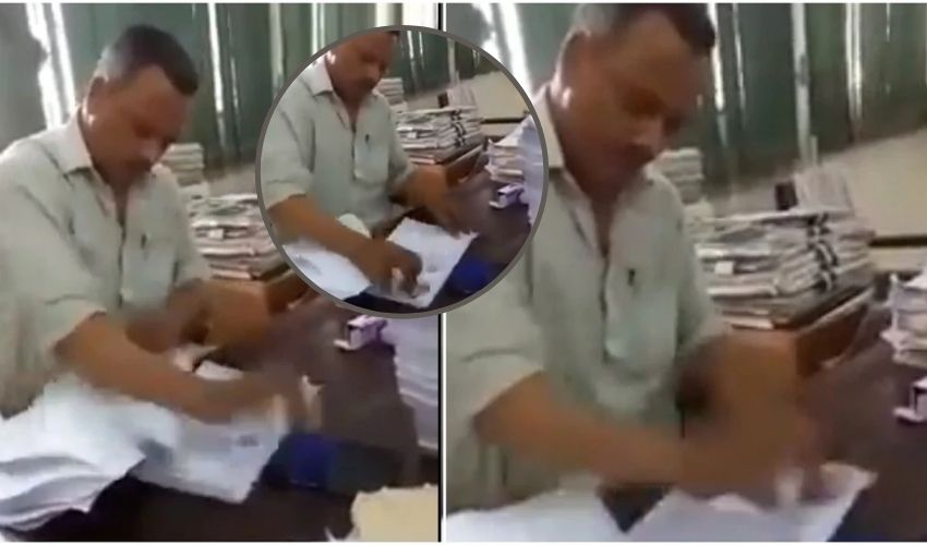 Viral Video: వావ్..ఈ ప్రభుత్వ ఉద్యోగి ముందు మెషిన్ కూడా బలాదూరే..ఏమా స్పీడు?! Viral Video: వావ్..ఈ ప్రభుత్వ ఉద్యోగి ముందు మెషిన్ కూడా బలాదూరే..ఏమా స్పీడు?!