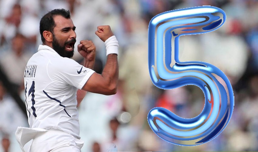 Mohammad Shami: ఆరోసారి 5 వికెట్లు.. 200 క్లబ్లో షమీ Mohammad Shami: ఆరోసారి 5 వికెట్లు.. 200 క్లబ్లో షమీ