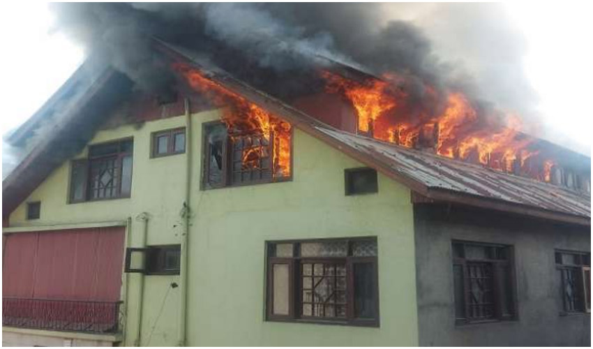 Fire Breaks Out At Commerci