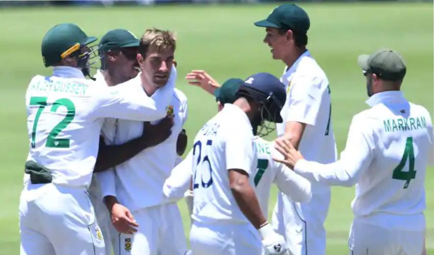 IND vs SA 2nd Test: 202 పరుగులకే భారత్ ఆలౌట్.. పరువు కాపాడిన అశ్విన్, బుమ్రా! IND vs SA 2nd Test: 202 పరుగులకే భారత్ ఆలౌట్.. పరువు కాపాడిన అశ్విన్, బుమ్రా!
