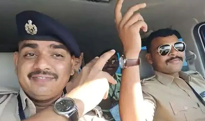 Police Dance 3 Policemen Suspended After Viral Video Of Them Dancing In A Car Without Masks