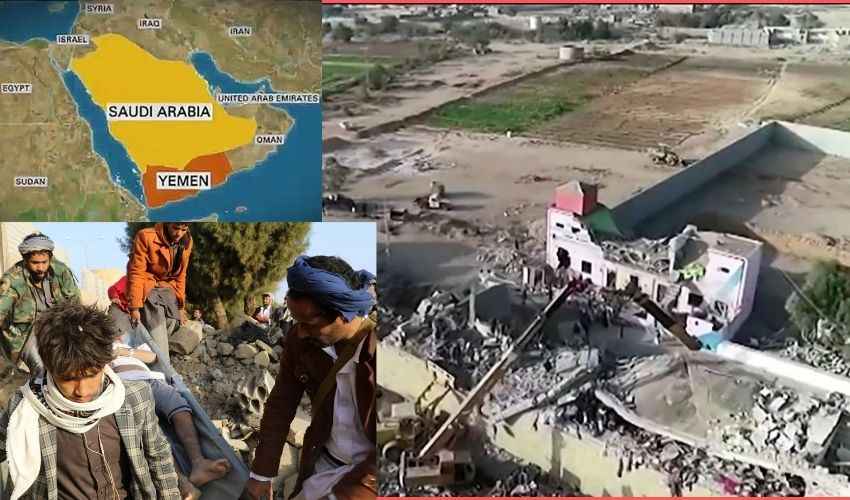 Saudi-Yemen : యెమన్ జైలుపై సౌదీ ఎయిర్ స్ట్రైక్.. వంద మందికి పైగా మృతి! Saudi-Yemen : యెమన్ జైలుపై సౌదీ ఎయిర్ స్ట్రైక్.. వంద మందికి పైగా మృతి!