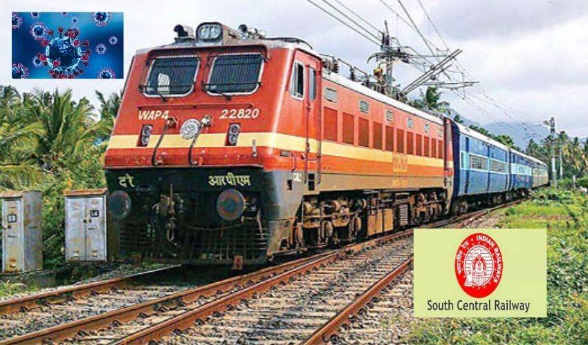 Trains Cancellation : కరోనా ఎఫెక్ట్.. 55 రైళ్లను రద్దు చేసిన దక్షిణ మధ్య రైల్వే Trains Cancellation : కరోనా ఎఫెక్ట్.. 55 రైళ్లను రద్దు చేసిన దక్షిణ మధ్య రైల్వే