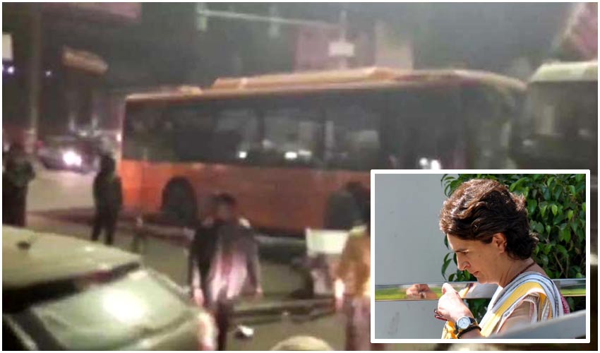 Up Electric Bus Mows Down B