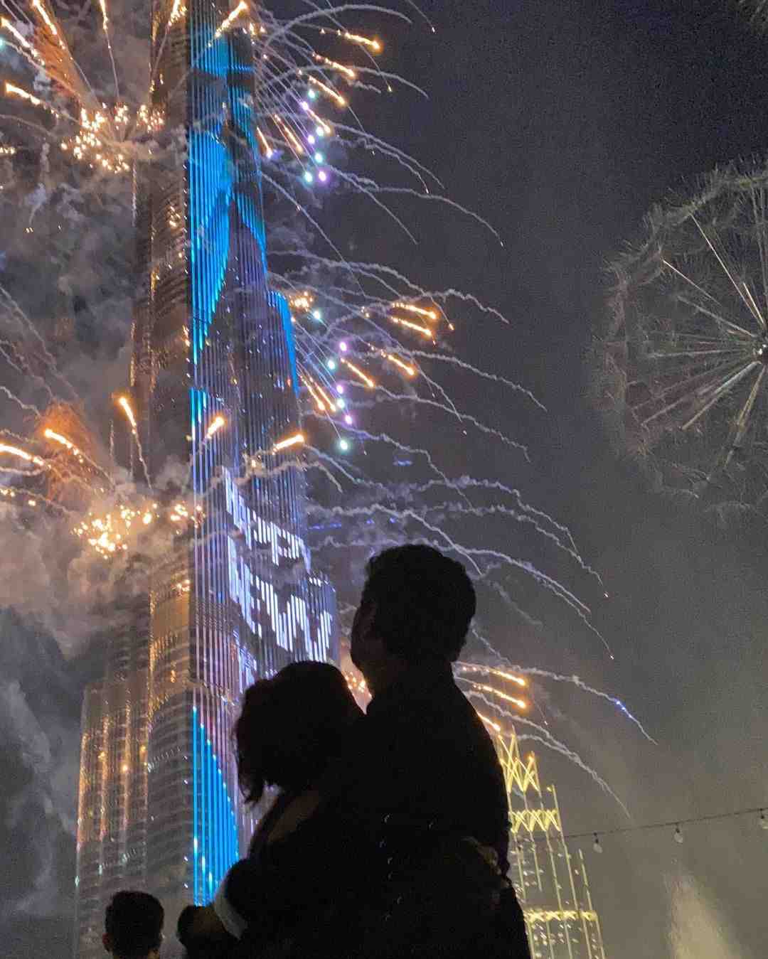 Nayanathara Vignesh Shivan  New Year Celebrations at Dubai Pc @ Instagram 