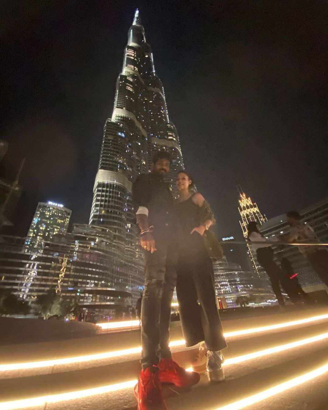 Nayanathara Vignesh Shivan  New Year Celebrations at Dubai Pc @ Instagram 