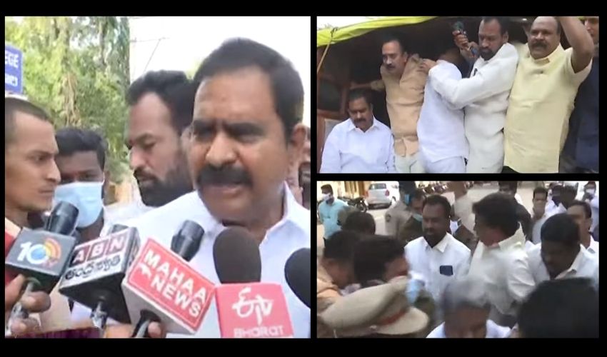 TDP MLC Ashok Babu : అశోక్ బాబును కలిసేందుకు వెళ్లిన ఉమ.. అరెస్టు చేసిన పోలీసులు TDP MLC Ashok Babu : అశోక్ బాబును కలిసేందుకు వెళ్లిన ఉమ.. అరెస్టు చేసిన పోలీసులు