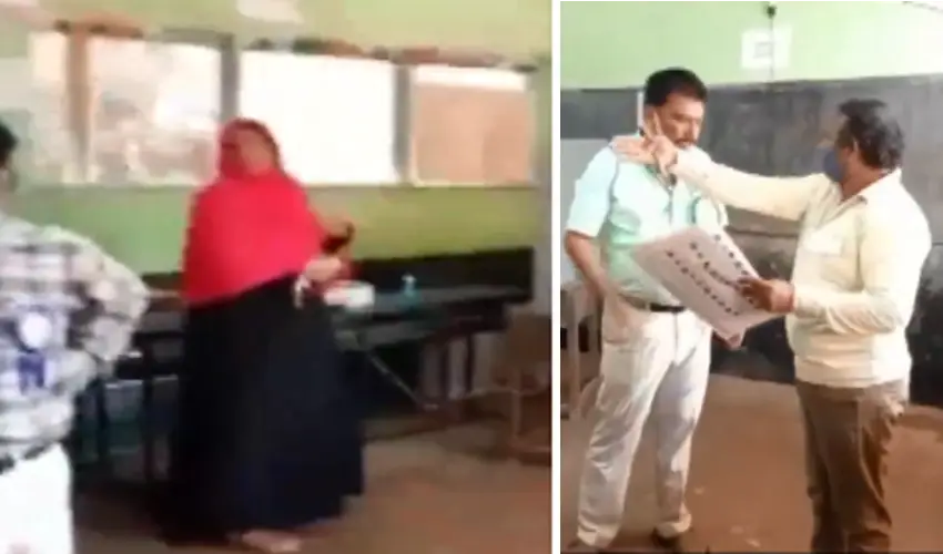 Tamil Nadu: హిజాబ్లో వచ్చిందని మహిళను ఓటెయ్యనివ్వని బీజేపీ ఏజెంట్! Tamil Nadu: హిజాబ్లో వచ్చిందని మహిళను ఓటెయ్యనివ్వని బీజేపీ ఏజెంట్!