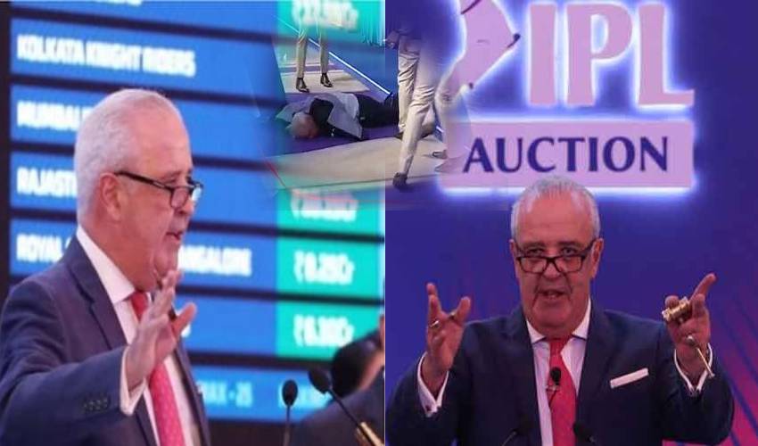 Ipl Auctioneer Huge Edmeades Collapsed While Auctioning
