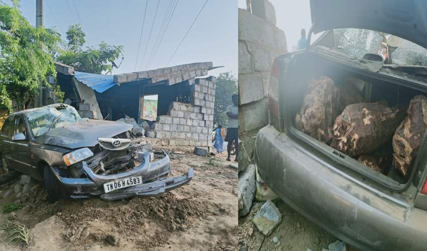 Red Sandal Smugglers : ఇంట్లోకి దూసుకెళ్లిన స్మగ్లర్ల కారు… ఇద్దరికి తీవ్ర గాయాలు Red Sandal Smugglers : ఇంట్లోకి దూసుకెళ్లిన స్మగ్లర్ల కారు… ఇద్దరికి తీవ్ర గాయాలు