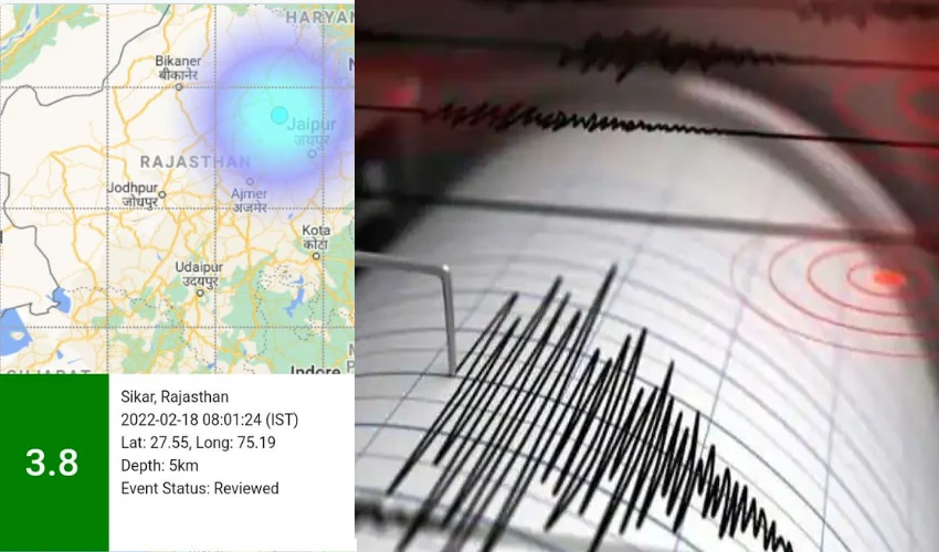 Rajasthan Earthquake Of Magnitude 3.8 Jolts Jaipur