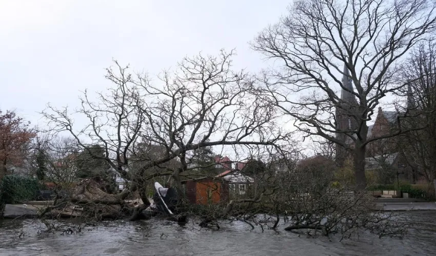 Storm Eunice High Winds, Flying Debris Affect Millions; 9 Dead (3)