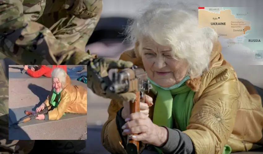 Ukraine Grandma : ‘నా దేశం యుక్రెయిన్ కోసం యుద్ధానికి సిద్ధం’అంటున్న 79 ఏళ్ల బామ్మ.. Ukraine Grandma : ‘నా దేశం యుక్రెయిన్ కోసం యుద్ధానికి సిద్ధం’అంటున్న 79 ఏళ్ల బామ్మ..