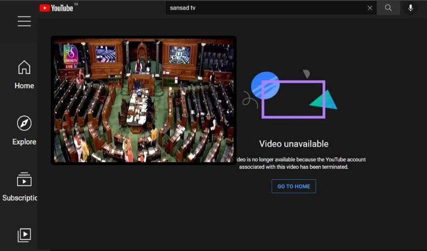 Youtube Terminates Sansad Tv Account, Channel Says ‘compromised By Scamsters’ (1)