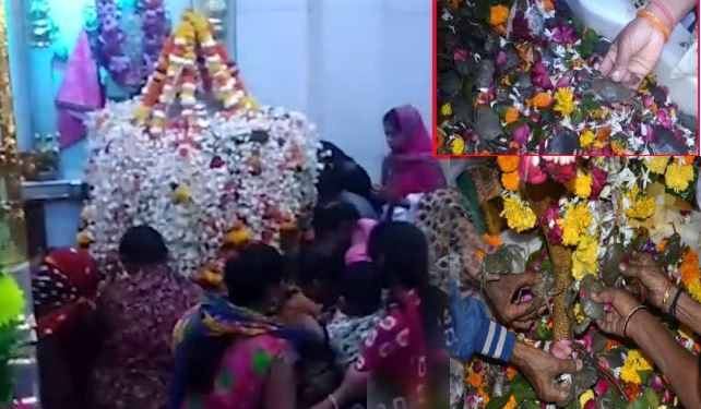 Devotees Worship The Lord With Crab