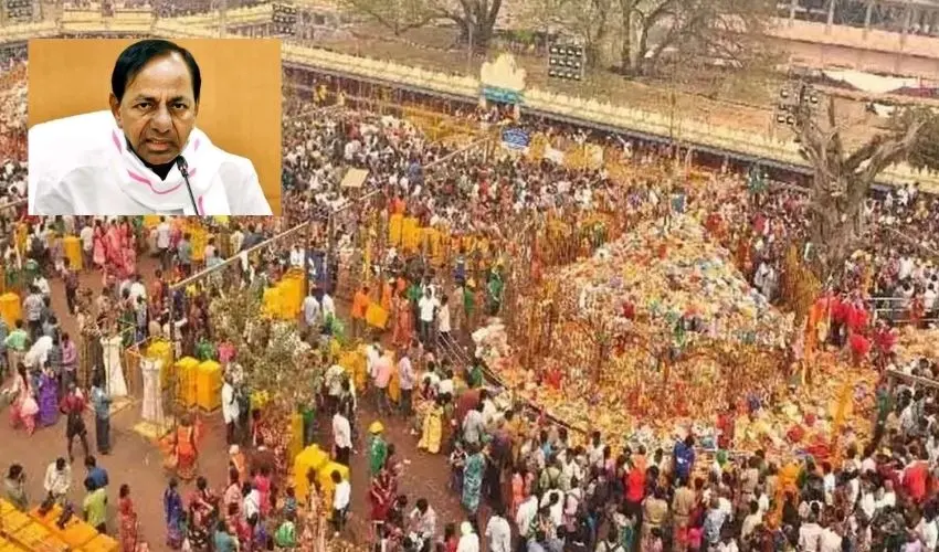 CM KCR : నేడు మేడారం జాతరకు వెళ్లనున్న సీఎం కేసీఆర్.. వనదేవతలకు ప్రత్యేక పూజలు CM KCR : నేడు మేడారం జాతరకు వెళ్లనున్న సీఎం కేసీఆర్.. వనదేవతలకు ప్రత్యేక పూజలు