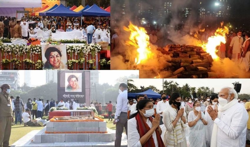 Lata Mangeshkar :  లతా మంగేష్కర్ అంత్యక్రియలు
