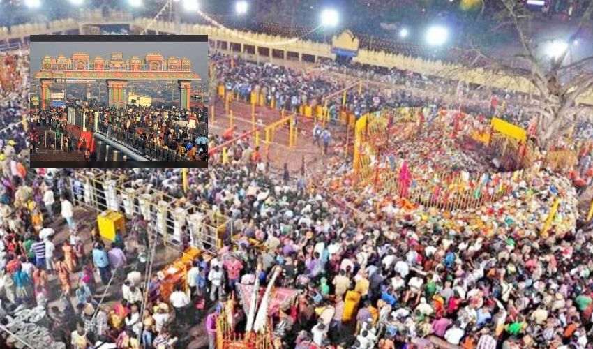 Medaram Jatara : మేడారం జాతరకు పోటెత్తిన భక్తులు Medaram Jatara : మేడారం జాతరకు పోటెత్తిన భక్తులు
