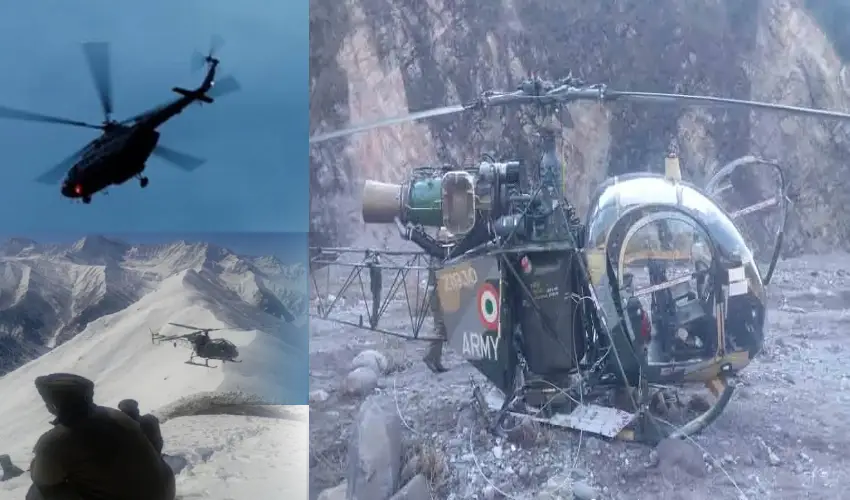 Jammu Kashmir : గాయపడిన సైనికుడ్ని తీసుకువచ్చేందుకు వెళ్లి..కూలిపోయిన సైనిక హెలికాప్టర్..పైలట్ మృతి Jammu Kashmir : గాయపడిన సైనికుడ్ని తీసుకువచ్చేందుకు వెళ్లి..కూలిపోయిన సైనిక హెలికాప్టర్..పైలట్ మృతి