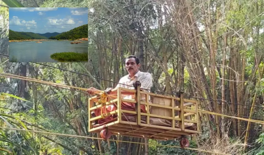 Kerala Farmer Finds Unique Solution To Cross River