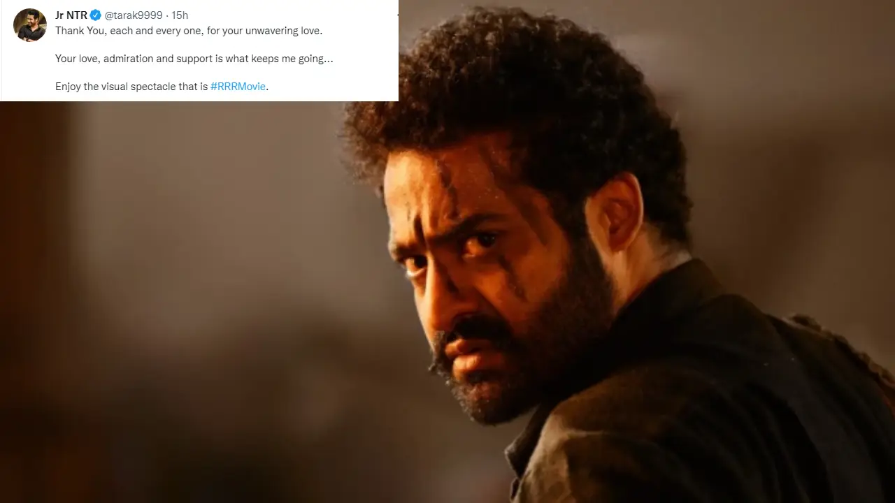 RRR : ప్రేక్షకులకు, అభిమానులకు స్పెషల్ థ్యాంక్స్ చెప్పిన ఎన్టీఆర్ RRR : ప్రేక్షకులకు, అభిమానులకు స్పెషల్ థ్యాంక్స్ చెప్పిన ఎన్టీఆర్
