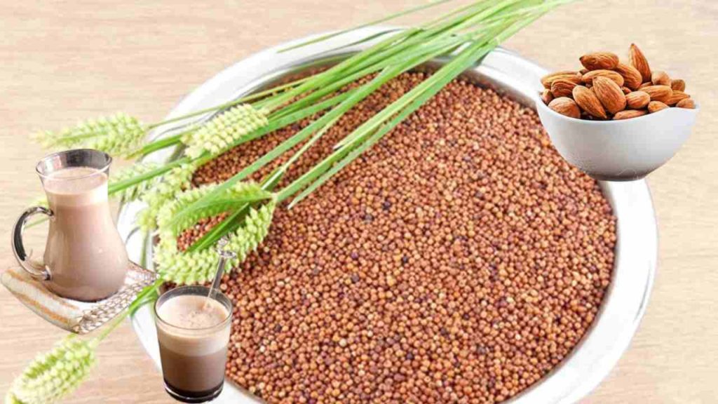 Ragi,badam Milk