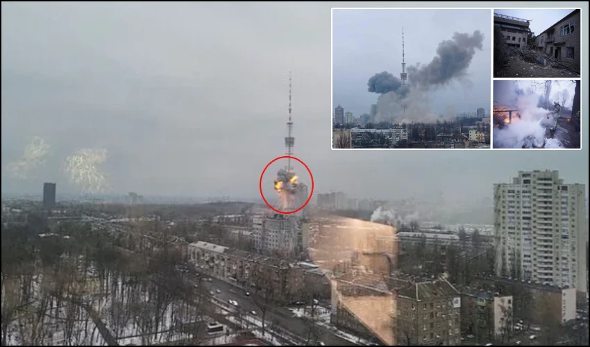 Russia Ukraine War 5 Dead As Russia Attacks Tv Tower In Ukraine Capital Kyiv, Signal Disrupted (2)