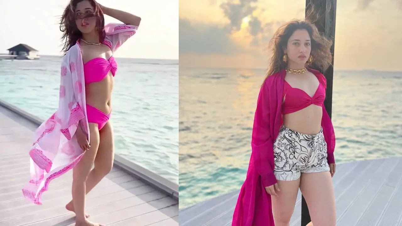 Tamannaah Bhatia : మాల్దీవుల్లో సముద్రపు అంచుల్లో తమన్నా అందాల విందు
