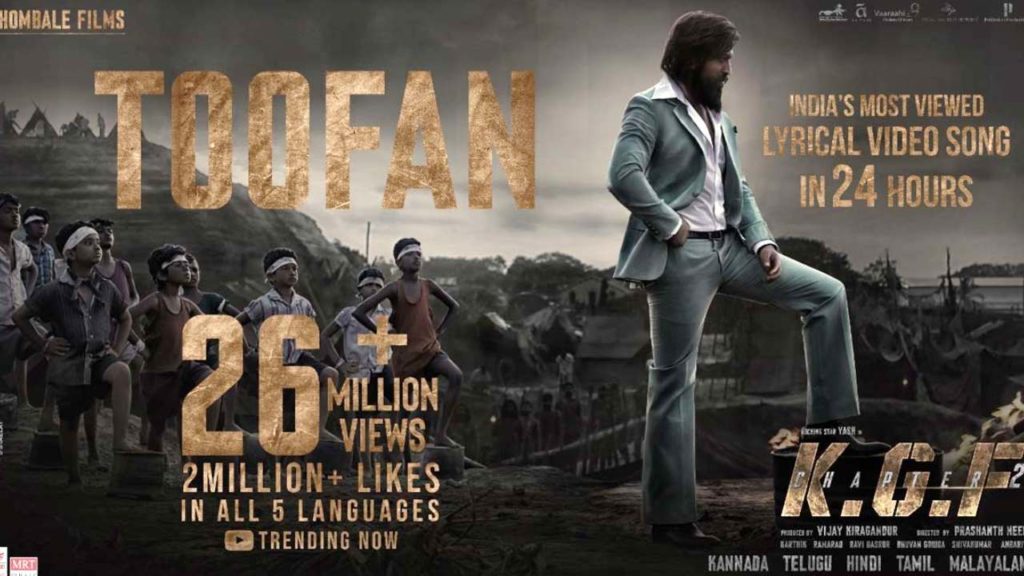 Toofan Song From Kgf2 Creates New Record (1)