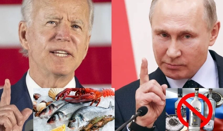 US Restrictions Russia : రష్యాపై ఆంక్షలు మరింత కఠినతరం చేసిన అమెరికా.. సీఫుడ్, వొడ్కా, డైమండ్స్ దిగుమతిపై నిషేధం US Restrictions Russia : రష్యాపై ఆంక్షలు మరింత కఠినతరం చేసిన అమెరికా.. సీఫుడ్, వొడ్కా, డైమండ్స్ దిగుమతిపై నిషేధం