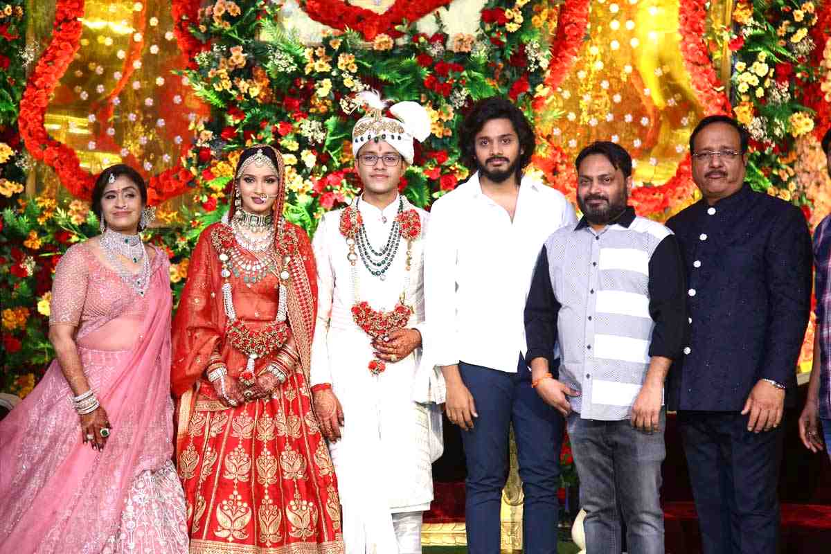 Celebrities At Aditya Music Owner Umesh Gupta Son Marriage