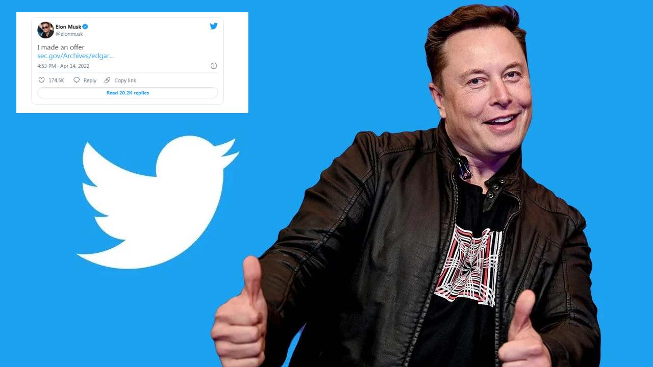 Elon Musk Offer : ట్విట్టర్ను కొనేస్తాను.. ఎలాన్ మస్క్ బంపరాఫర్..! Elon Musk Offer : ట్విట్టర్ను కొనేస్తాను.. ఎలాన్ మస్క్ బంపరాఫర్..!