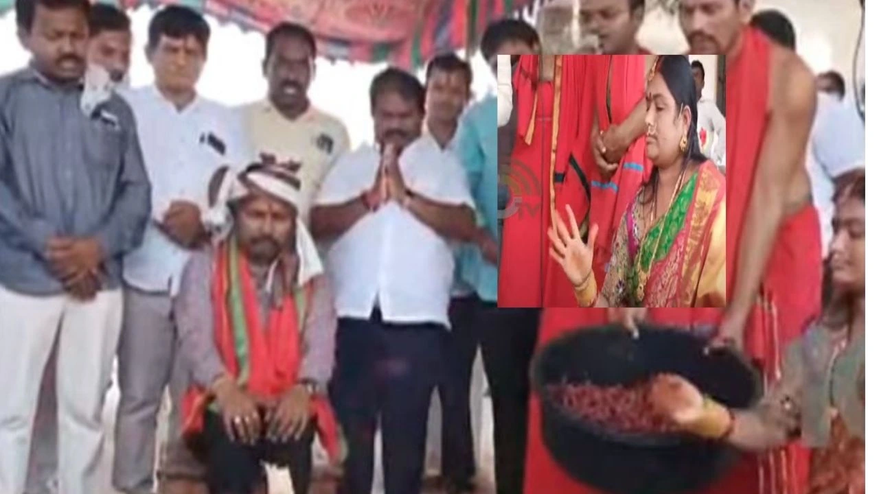 New Goddess : కొత్త దేవత.. దేవత అవతారమెత్తిన ప్రజాప్రతినిధి.. తెలంగాణ డీహెచ్ శ్రీనివాస్ పూజలు New Goddess : కొత్త దేవత.. దేవత అవతారమెత్తిన ప్రజాప్రతినిధి.. తెలంగాణ డీహెచ్ శ్రీనివాస్ పూజలు