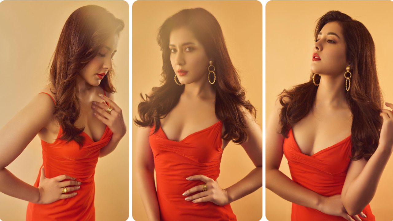 Raashi Khanna Stuns In Red Dress