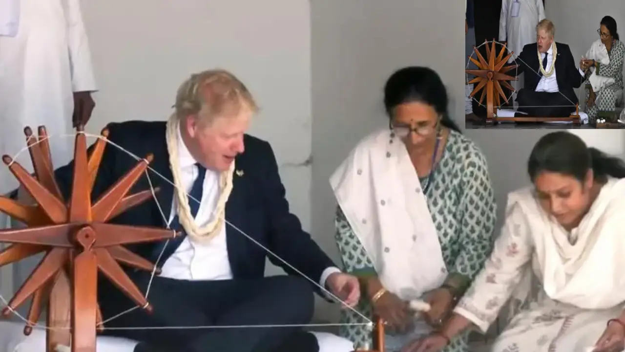 Uk Pm Boris Johnson Visits Sabarmati Ashram