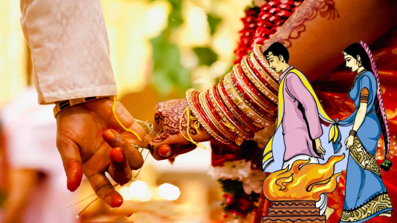 Seven Steps : పెళ్లిలో ఏడడుగుల సప్తపది ఎందుకంటే? Seven Steps : పెళ్లిలో ఏడడుగుల సప్తపది ఎందుకంటే?