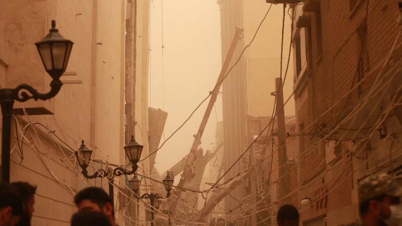 5 Dead, Scores Trapped After 10 Storey Building Collapses In Iran (2)