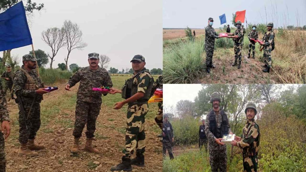 Bsf Troops Exchange Sweets & Greetings At Border With Bangladeshi Forces On Eid Ul Fitr (1)