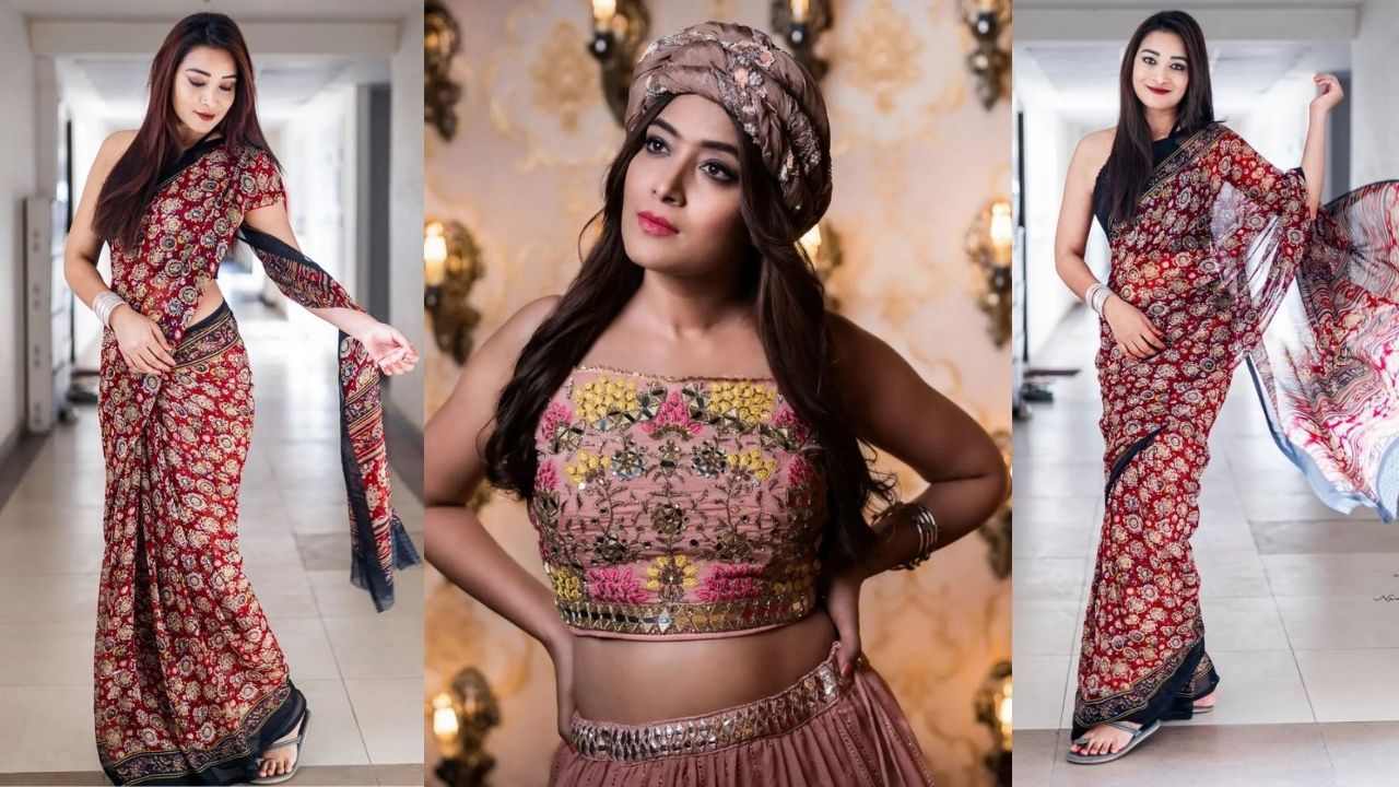 Bhanu Shree: చీరకట్టులో భానుశ్రీ కొంటె చూపులు!