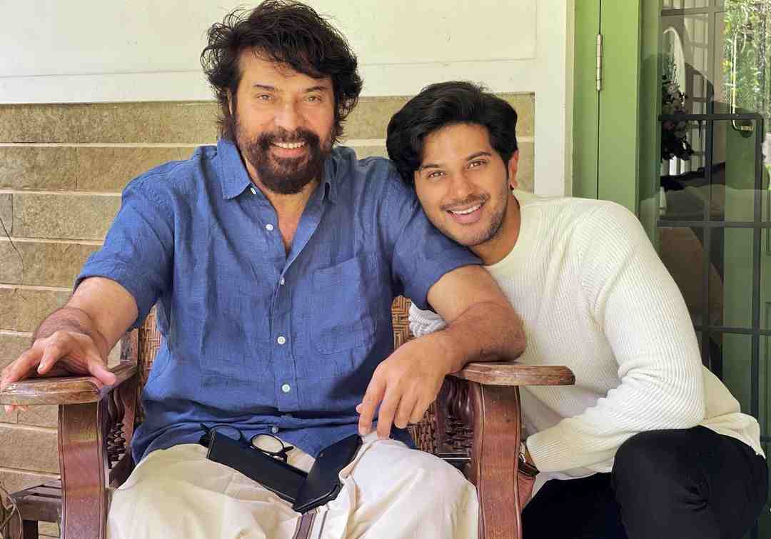 Dulquer Salmaan with his Father Mammooty