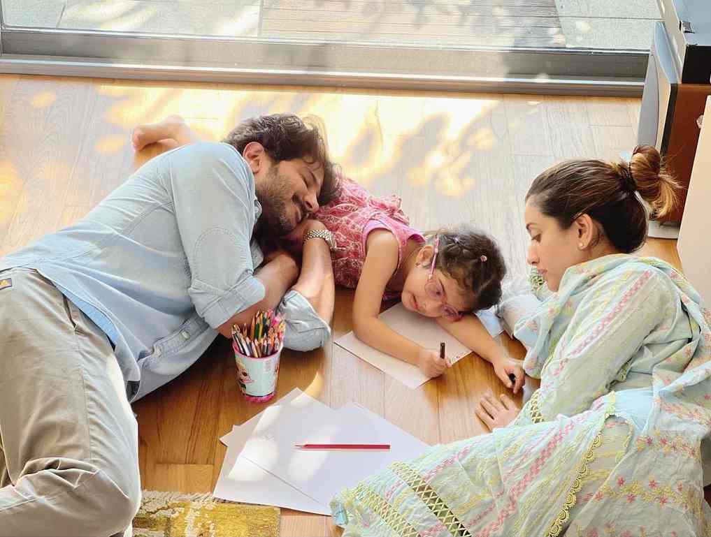 Dulquer Salmaan with his Family