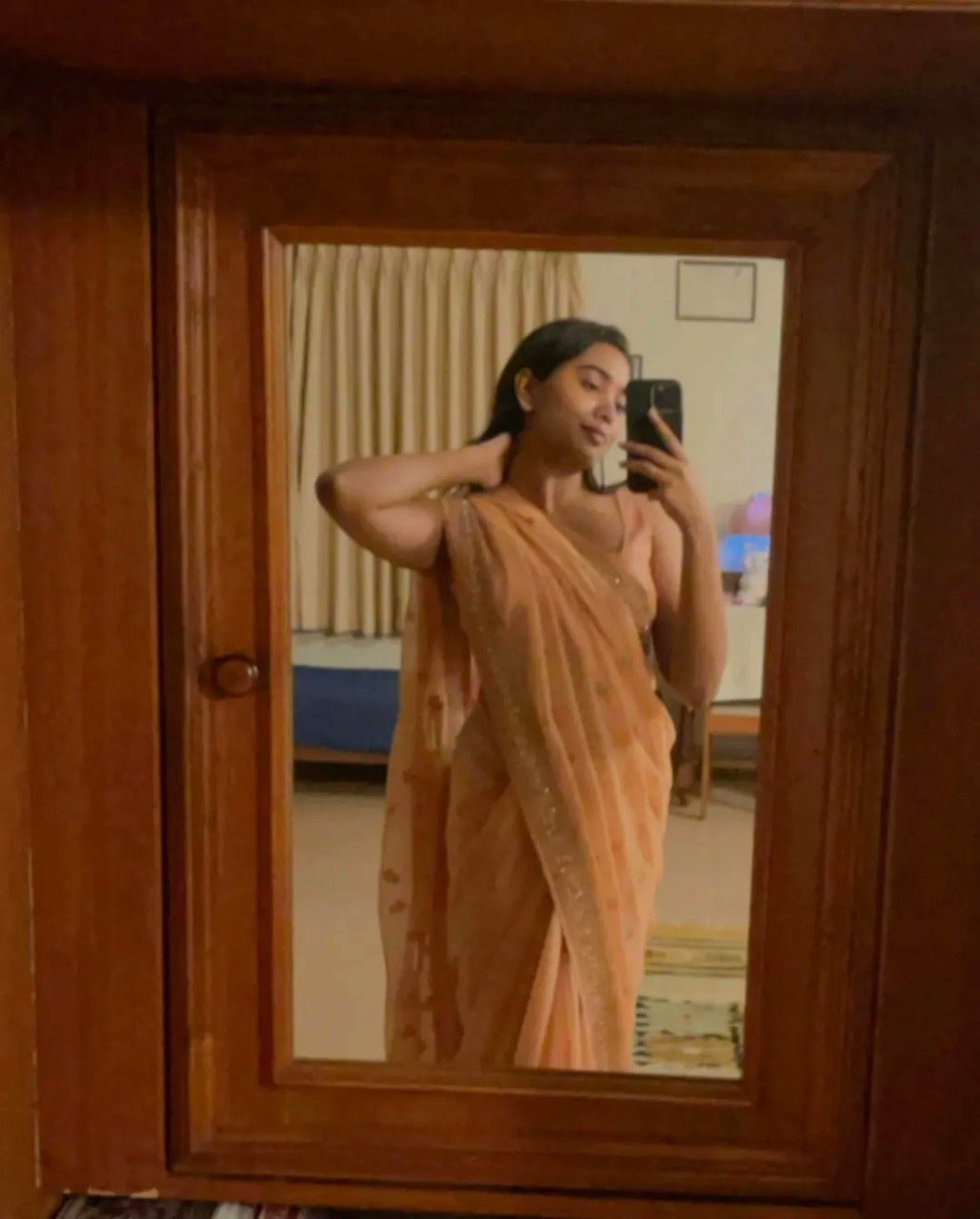 Shivathmika Rajashekar Cute Stills In Saree Goes Viral005