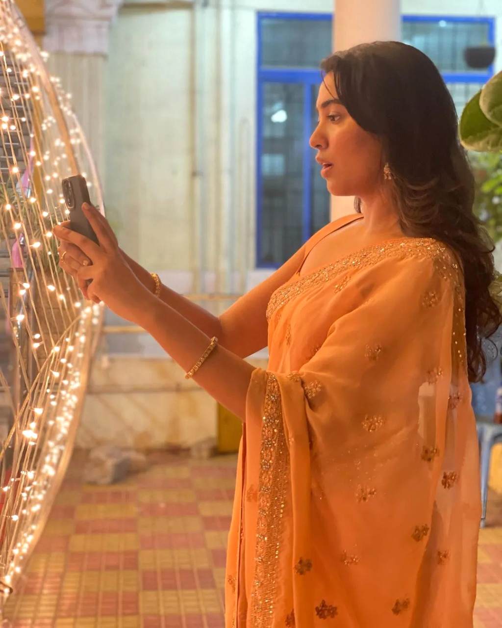 Shivathmika Rajashekar Cute Stills In Saree Goes Viral006