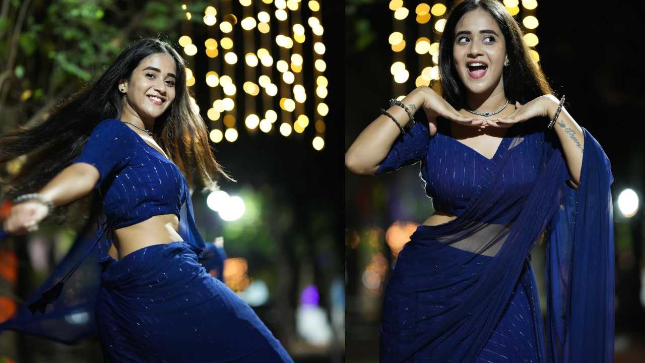 Deepthi Sunaina : అర్ధరాత్రి చీకట్లో.. మిరుమిట్లు గొలిపే వెలుగుల్లో.. చీరలో మెరిసిపోతున్న దీప్తి సునైనా